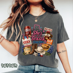Comfort Colors She's From Texas I Can Tell T-Shirt | Texas Pride Tee