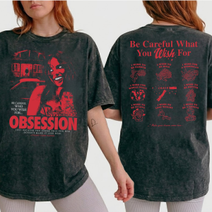 Vintage Obsession Movie 2026 Comfort Color Shirt, Be Careful Who You Wish For Tee, One Wish Willow Graphic T-Shirt, Retro Aesthetic Horror Film Merch