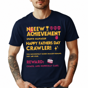 Dungeon Crawler Carl Fathers Day Shirt, Dad Achievement Tee, DCC Fan Shirts, Funny LitRPG Dad Gift