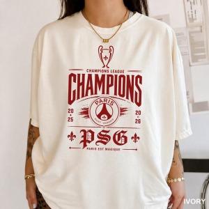 Comfort Color Champion PSG 2025-2026 Shirt, Vintage PSG Shirt, Paris Football Fan Shirt, Football Fan Gift