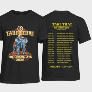 Take That The Circus Live Tour 2026 T Shirt, UK Stadium Summer Concert Shirt