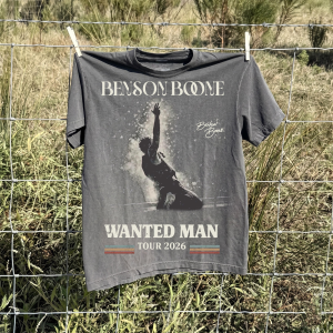 Benson Boone Wanted Man Tour 2026 Graphic Tee – Retro Concert Shirt