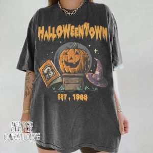 Vintage Comfort Colors Halloween Town Est 1988 Shirt, Retro Pumpkin Shirt, Spooky Season Tee, Halloween Lover Gift, Fall Graphic Shirt