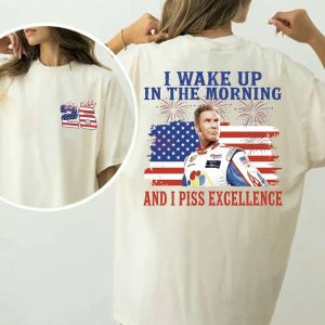 Funny Ricky Bobby Shirt, If You Ain't 1st You're Last Tee, 4th of July Patriotic T-Shirt, Talladega Nights USA Flag Top, Racing Fan Gift