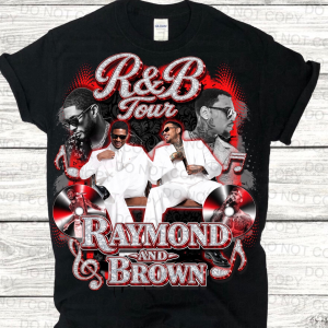 R&B Raymond Brown Music Tour Shirt for Fans, Retro Inspired Concert Graphic Tee